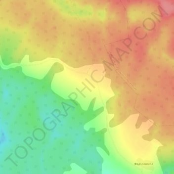 Топографическая карта Папино, высота, рельеф