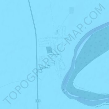 Топографическая карта Коктогай, высота, рельеф