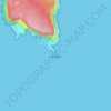 Топографическая карта Cape Raoul, высота, рельеф