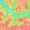 Топографическая карта Colliers, высота, рельеф