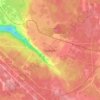 Топографическая карта Пикалёво, высота, рельеф