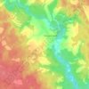 Топографическая карта Бурцевская, высота, рельеф