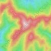 Топографическая карта Пляхо, высота, рельеф