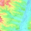 Топографическая карта Saintes, высота, рельеф