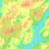 Топографическая карта Логово, высота, рельеф