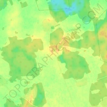Топографическая карта Добряницы, высота, рельеф