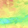 Топографическая карта Межно, высота, рельеф
