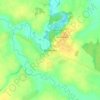 Топографическая карта Ярополец, высота, рельеф