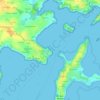 Топографическая карта Port Blanc, высота, рельеф