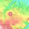 Топографическая карта Luchau, высота, рельеф