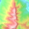 Топографическая карта Гоби, высота, рельеф