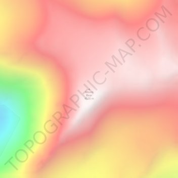 Топографическая карта Mount Bear, высота, рельеф