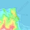 Топографическая карта Tindari, высота, рельеф