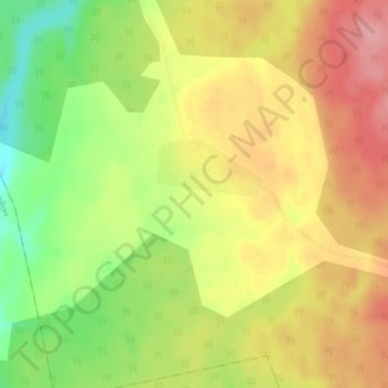 Топографическая карта Мирохны, высота, рельеф