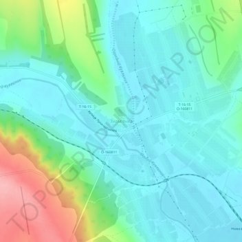 Топографическая карта Знаменка, высота, рельеф