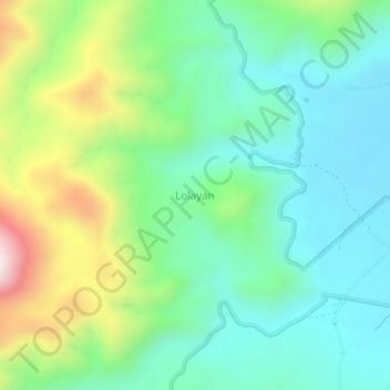 Топографическая карта Lolayan, высота, рельеф