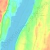 Топографическая карта Cheviot, высота, рельеф