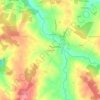 Топографическая карта Montazaud, высота, рельеф