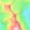 Топографическая карта пик Есенина, высота, рельеф