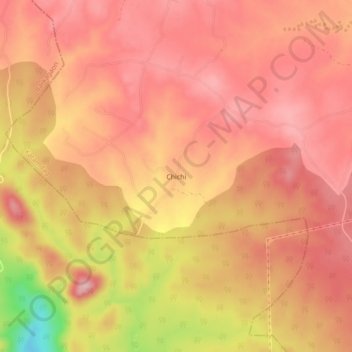 Топографическая карта Chichi, высота, рельеф