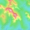 Топографическая карта Акбиикбал, высота, рельеф