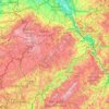 Топографическая карта Vulkaneifel, высота, рельеф