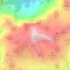 Топографическая карта гора Триглав, высота, рельеф