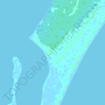 Топографическая карта Чайво, высота, рельеф