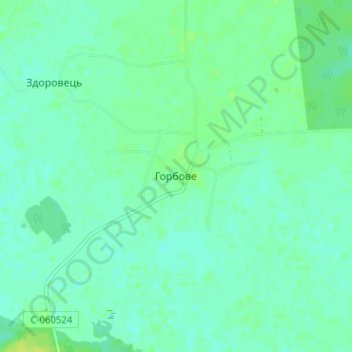 Топографическая карта Горбово, высота, рельеф