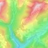 Топографическая карта Mont Caly, высота, рельеф