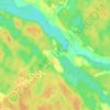 Топографическая карта Фёдорово Поле, высота, рельеф