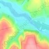 Топографическая карта Чижево, высота, рельеф