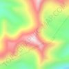 Топографическая карта Буреинский хребет, высота, рельеф
