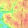 Топографическая карта Старосырово, высота, рельеф