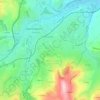 Топографическая карта La Croix Berthaud, высота, рельеф