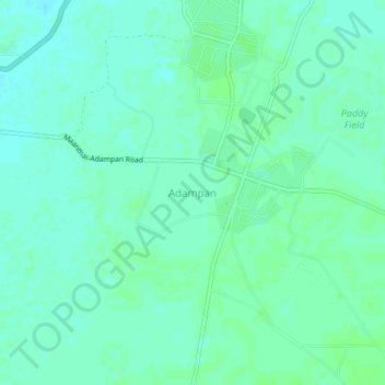 Топографическая карта Adampan, высота, рельеф