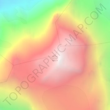 Топографическая карта Mount Hunter, высота, рельеф