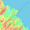 Топографическая карта Luanco, высота, рельеф