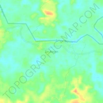 Топографическая карта Sei Ringin, высота, рельеф