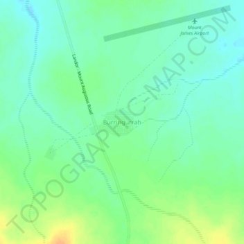 Топографическая карта Burringurrah, высота, рельеф