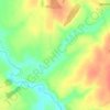 Топографическая карта Рязанцево, высота, рельеф