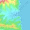 Топографическая карта Pietra-Tonda, высота, рельеф
