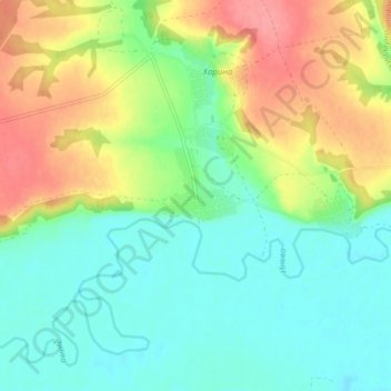 Топографическая карта Лопатина, высота, рельеф