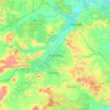 Топографическая карта Poza Rica, высота, рельеф