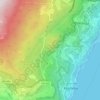 Топографическая карта Земляничник Ены, высота, рельеф