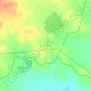 Топографическая карта Macharla, высота, рельеф