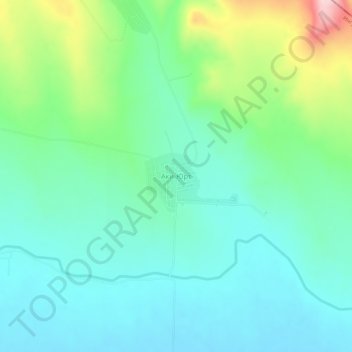 Топографическая карта Аки-Юрт, высота, рельеф