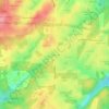 Топографическая карта Chapel Hill, высота, рельеф