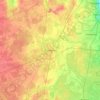 Топографическая карта Гатчина, высота, рельеф