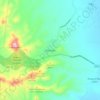 Топографическая карта Asientos, высота, рельеф